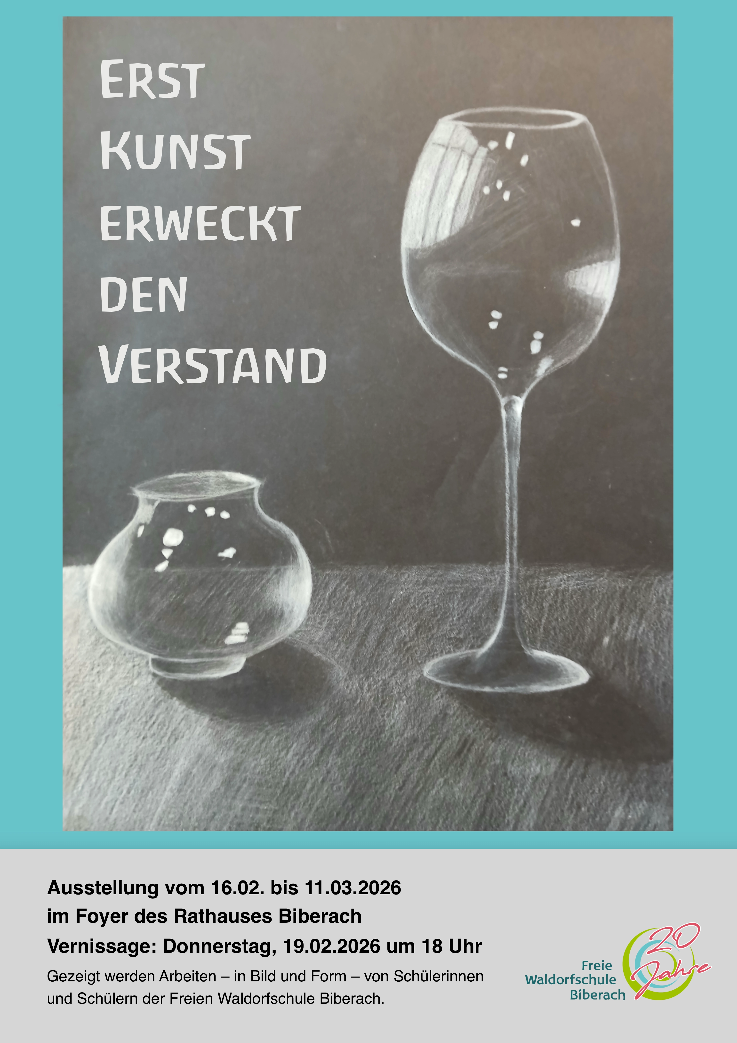 Erst Kunst erweckt den Verstand – Ausstellung der Freien Waldorfschule